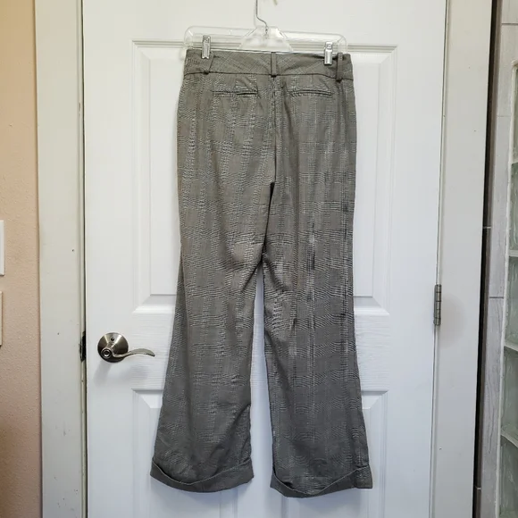 Banana Republic Gray Plaid Martin Fit Wool Blend Lined Trouser Pants - Picture 6 of 9